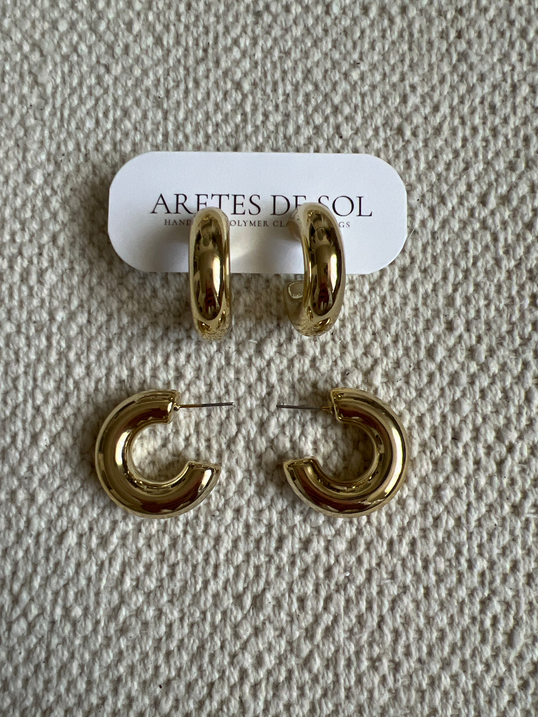 Med. Gold plated Hoop